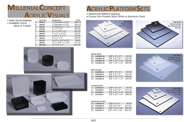 Acrylic Visuals & Platform Sets